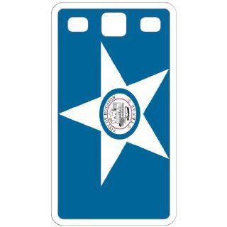 Houston Texas TX City State Flag White Samsung Galaxy S3   i9300 Cell Phone Case   Cover: Cell Phones & Accessories