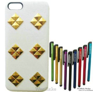 Shapotkina Punk Style Cell Phone Skin for iPhone 5 Mobile Phone Case White Golden: Cell Phones & Accessories