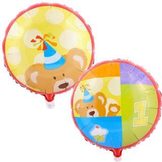 Birthday Bears 1st 18" Foil Balloon: Health & Personal Care