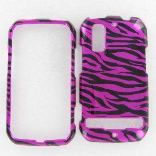 Motorola MB855 (Photon 4G) Zebra On Hot Pink (Hot Pink/Black) Protective Case: Cell Phones & Accessories