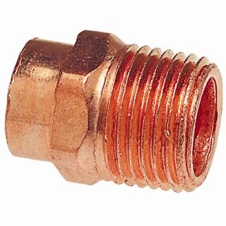 3/4 in x 1 in Copper Threaded Adapter Fitting