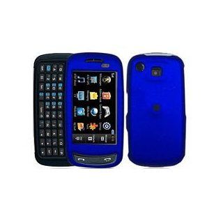Fits Samsung SGH A877 Impression AT&T Snap on protector Faceplate Cover Housing Case   Solid Dark Blue Rubber Feel: Cell Phones & Accessories