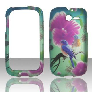 2D Twin Bird Huawei Ascend Y M866 TracFone , U.S.Cellular Case Cover Hard Phone Case Snap on Cover Rubberized Touch Faceplates: Cell Phones & Accessories