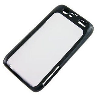 Hybrid TPU Skin Cover for Motorola Atrix HD MB886, Black/Clear: Cell Phones & Accessories