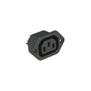 AC RECEPTACLE, FEMALE, 15A@250V, SCREW FLNGD, FASTON TERM, UL/CSA: Electronic Component Interconnects: Industrial & Scientific