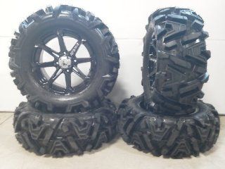 MSA Black Diesel 14" ATV Wheels 26" EFX Moto MTC Tires Sportsman RZR Ranger: Automotive