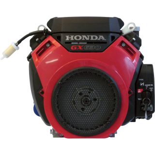 Honda V-Twin Horizontal OHV Engine with Electric Start – 688cc, GX Series, 5/16in.–24 tap x 3in. Taper, Model# GX630RHVXE1  601cc   900cc Honda Horizontal Engines