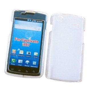 Samsung Captivate I897 (AT&T) Snap On Protector Hard Case, Transparent: Cell Phones & Accessories