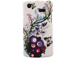 Rubber Coated Hard Plastic Phone Protector Case with Spring Blossom Design for Samsung Captivate SGH i897: Cell Phones & Accessories