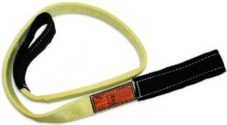 Stren Flex EET2 902CE 6 Type 4 Heavy Duty Nylon Twisted Eye and Eye Web Sling with Wrapped Eyes, 2 Ply, 6400 lbs Vertical Load Capacity, 6' Length x 2" Width, Yellow: Industrial Web Slings: Industrial & Scientific