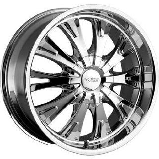 Cruiser Alloy Cake 22x9.5 Chrome Wheel / Rim 5x5.5 with a 35mm Offset and a 108.00 Hub Bore. Partnumber 903C 2298535: Automotive