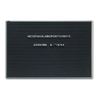 Quartet 903M Quartet Magnetic Wall Mount Letter Board, 36w x 24h, Black, Gray Aluminum Frame: Office Products