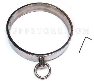 New KUB Adult Stainless Steel Locking Neck Choker Collar Slave   M (904) Size: 18 inch / 45.72 cm: Health & Personal Care