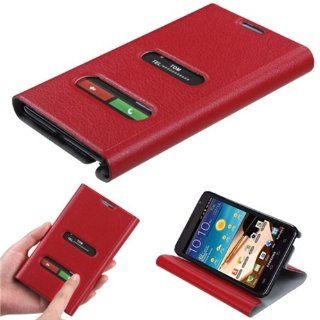 SAM T879 (Galaxy Note)/I717 (Galaxy Note) Red Premium Book Style MyJacket Wallet (905) (with Package): Cell Phones & Accessories