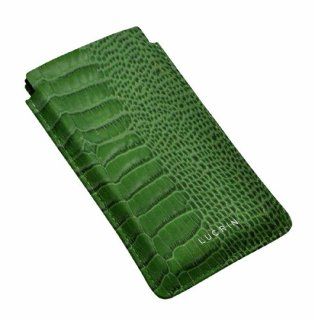 Lucrin   Case for LG Optimus G E970   crocodile style leather   Green: Cell Phones & Accessories