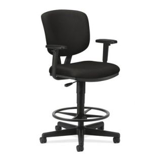 HON Volt 5700 Series Task Stool with Arms HON5705A Color: Black