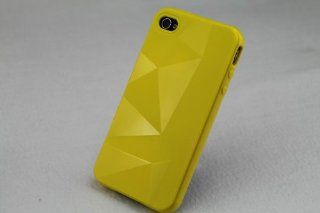 USAMZ909 TPU Soft Case Cover Skin for iphone 4 4G 4S in Yellow: Cell Phones & Accessories