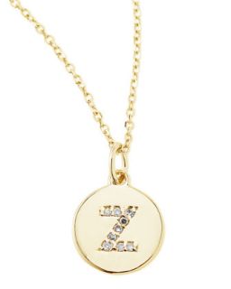 Diamond Initial Necklace, Z   KC Designs