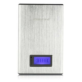 PINENG PN 910 11200mAh External Backup Battery Pack High Capacity Portable Power Bank with Dual USB Ports 6 Extra Connectors LCD Backlight for Android & Apple Devices, Smart Phones, Tablets and other Mobile Devices with DC 5V Input: Apple iPad 4,The Ne
