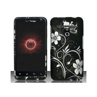 LG Revolution 4G VS910 / Esteem MS910 (Verizon/MetroPCS) White Flowers Design Hard Case Snap On Protector Cover + Car Charger + Free Neck Strap + Free Wrist Band: Cell Phones & Accessories