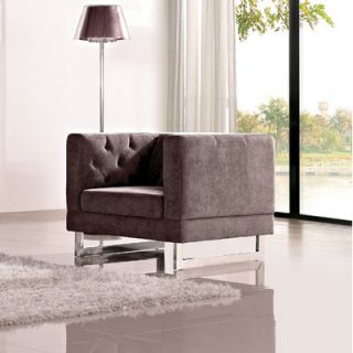 DG Casa Palomar Leather Chair 6150 1S WHT / 6150 1S GRY Color: Dark Raisin Gray