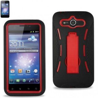 Reiko SLCPC06 HWM886BKRD Premium Durable Hybrid Combo Case with Kickstand for Huawei Glory/Mercury   1 Pack   Retail Packaging   Red: Cell Phones & Accessories