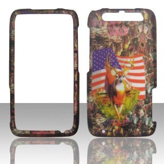 2D Camo USA Flag Motorola Atrix HD MB886 AT&T Cases Cover Hard Case Snap on Rubberized Touch Case Cover Faceplates: Cell Phones & Accessories