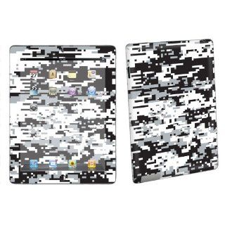 Apple iPad 2   iPad 2nd Generation Tablet Decal Vinyl Skin By SkinGuardz Black White Camo: Computers & Accessories
