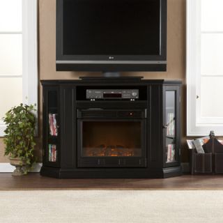 Wildon Home ® Stuart 48 TV Stand with Electric Fireplace CSN139E Finish: Black