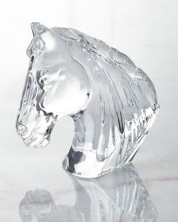 Horse Head Figurine   Waterford Crystal