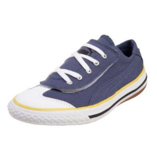 PUMA Infant/Toddler 917 Lo V Sneaker, Dark Denim/White/Dandelion, 10.5 M US Little Kid: Athletic And Outdoor Footwear: Shoes