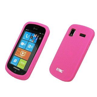 Pink Soft Silicone Gel Skin Case Cover for Samsung Focus SGH I917: Cell Phones & Accessories
