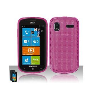 Pink Flex Cover Case for Samsung Focus SGH I917: Cell Phones & Accessories
