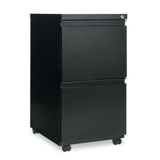 Alera 2 Drawer Mobile Pedestal File Cabinet ALEPB542819 Finish: Black