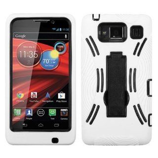 MYBAT AMOTXT926MHPCSYMS002NP Symbiosis Dual Layer Protective Case with Kickstand for Motorola Droid RAZR MAXX HD XT926   1 Pack   Retail Packaging   Black/White: Cell Phones & Accessories
