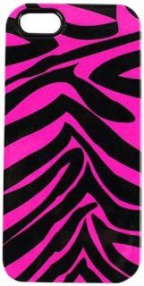 Cell Armor IPHONE4G PC JELLY TP902 Hybrid Jelly Case for iPhone 4/4S   Retail Packaging   Pink Zebra: Cell Phones & Accessories