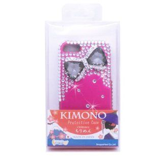 Aimo Wireless IPH5PC3D SD905 3D Premium Stylish Diamond Bling Case for iPhone 5   Retail Packaging   Hot Pink Bow Tie: Cell Phones & Accessories