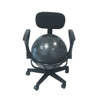 Cando Adjustable Ball Chair 30 179 Features: With Arms