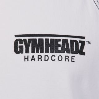 Gymheadz Sportswear Mens Hardcore Bodybuilding Vest White      Clothing