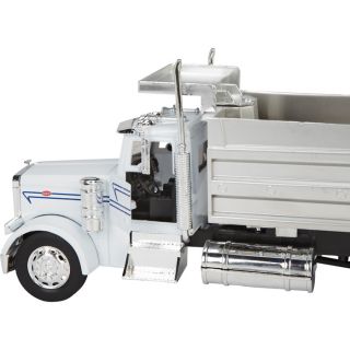 New Ray Die-Cast Truck Replica — Peterbilt 379 Double Dump Truck, 1:32 Scale, Model# 13833