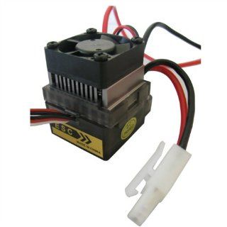 Hobbypower 320A Voltage V2 Brushed ESC Speed Controller For RC Off road Car Truck: Toys & Games