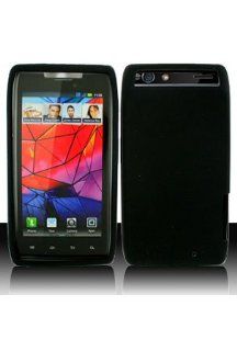 Motorola Droid RAZR 4G XT912 Silicone Skin Case   Black (Package include a HandHelditems Sketch Stylus Pen): Cell Phones & Accessories