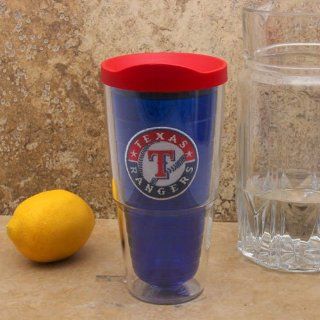 MLB Tervis Tumbler Texas Rangers 24oz. Color Tumbler Pro with Travel Lid: Sports & Outdoors