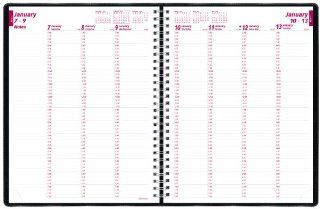 Brownline 2013 Weekly Planner, Twin Wire, Black, 11.5 x 9 Inches (CB951.BLK 13) : Appointment Books And Planners : Office Products