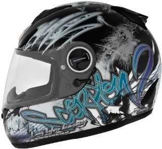 Scorpion EXO 750 Graphics Helmet, Eternity Chameleon, Size: 2XL, Primary Color: Blue, Helmet Type: Full face Helmets, Helmet Category: Street 75 2267: Automotive