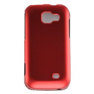 Samsung Transform / M920 Crystal Rubberized Case   Red Cell Phones & Accessories