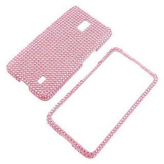 Rhinestones Protector Case for LG Spectrum VS920, Pink Full Diamond: Cell Phones & Accessories