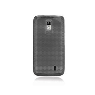 LG Spectrum VS920 Black Flex Transparent Cover Case Cell Phones & Accessories