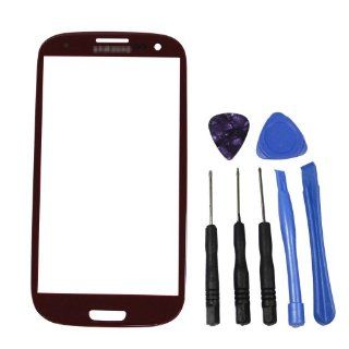 Garnet Red Replacement Screen Glass Lens for Samsung Galaxy S3 i9300 I747 T999: Cell Phones & Accessories