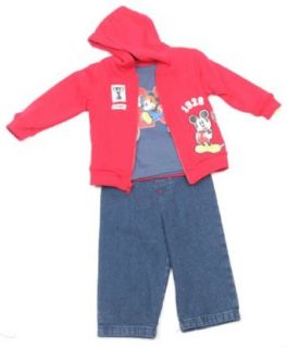 Disney Mickey Mouse Infant Boys 3pc Set Size 18 Mos: Clothing